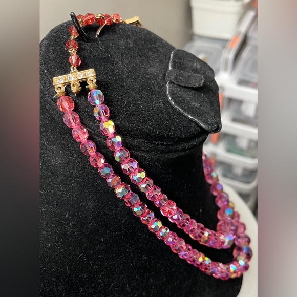 Dazzling 2 tier genuine Australian crystals, very heavy all glass. - Picture 5 of 6